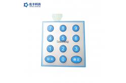China Custom Poly Membrane Switch Keyboard Polyester EBG180 Metal Domes supplier