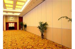 China Hotel Movable Partition Wall Systems With Track And Wheels supplier