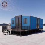 20FT Premade Mobile Folding House Container Rockwool Sandwich Panel Wall for sale