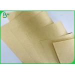 Recycled Pulp 50gsm Brown Kraft Paper Roll , Virgin Kraft Liner Board for sale