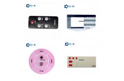 China RoHS PC Lexan Remote Control Panel 3M467 Pantone Polycarbonate Graphic Overlays supplier