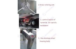 China Mechanism Access Control Turnstile Tripod Turnstile Gate Barcode Reader Entrance And Exit supplier