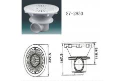 China ABS Swimming Pool Bottom Drain Cover With Flange supplier