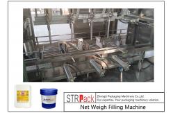 China Net Weight 3KW Automatic Liquid Filling Machine 350B / H Drum Gallons supplier