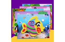 China Soft Elastic 3D Cartoon Stickers PVC Foamed Leather EVA Foam Stickers 2mm supplier