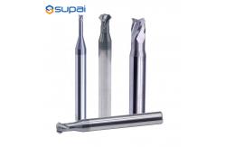 China Tungsten Carbide Back Chamfer End Mill 4 Flute Coated 60 Degree supplier