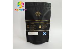 China Stand Up Plastic Pouches Packaging Coffee Bag With Zipper And Valve supplier