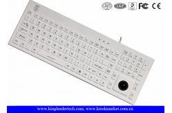 China Function Keys Washable Silicone USB Keyboard Built - In Trackball supplier