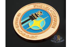China Iron Die Strucking Custom Challenge Coins Promotional Items Cut Edge supplier