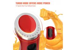 China Power Stick Blender 400W Immersion Blender Red With 600ml Mixing Beaker supplier