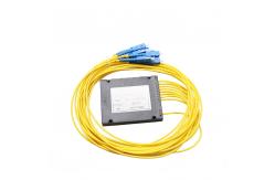 China Low Insertion Loss Abs Box Fiber Optic PLC Splitter , Splitter Plc 1x8 supplier