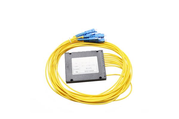 Low Insertion Loss Abs Box Fiber Optic PLC Splitter , Splitter Plc 1x8