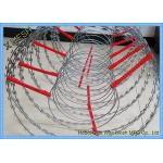 Security Perimeter Galvanized Binding Wire Welded Razor Mesh 22 Mm Blade Length