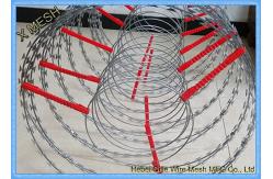 China Security Perimeter Galvanized Binding Wire Welded Razor Mesh 22 Mm Blade Length supplier
