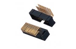 China 1.27 Mm Box Header Connector Right Angle PCB Connector SGS supplier