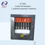 Crude Fat Analyzer Feed Testing Instrument Soxhlet Extraction Method for sale