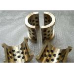 Cylinder Flanged Cast Bronze Bearings With Solid Lubricant Plugs for sale