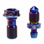 Customized Titanium Gr5 banjo Screw for Motorcycle for sale