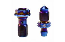 China Customized Titanium Gr5 banjo Screw for Motorcycle supplier