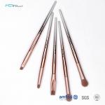5PCS Smudge Aluminum Ferrule Plastic Makeup Brushes for sale