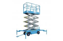 China Hydraulic 500kg Movable Scissor Lift 14m High Aerial Platform supplier