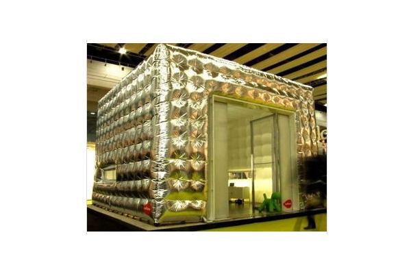 2013 silver inflatable cube tent