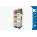 Foldable / Portable Cardboard Pos Display Stands For Advertising , SGS FSC Listed for sale