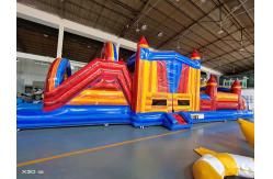 China Children Inflatable Bounce House And Slide Customized With Pool Stopper supplier