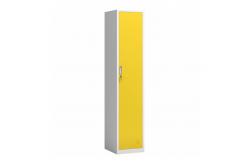 China Vertical Single Door Steel Bedroom Wardrobe Metal Storage Locker supplier