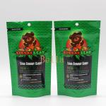 Clear Window Stand Up Zipper Pouch Custom Printing For Herbal Tea CBD Powerfood Packaging for sale