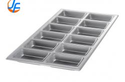 China RK Bakeware China Foodservice NSF 12 Compartment Aluminum Loaf Bread Pans Bread Tin supplier