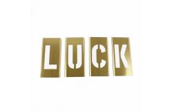 China 4inch Brass Interlocking Stencils Combination Set For Building School supplier