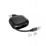 Custom Retractable OD 3.5mm Magnetic Data Cable 3A Fast Charging for sale