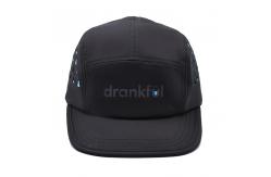 China 5 Panel Camper Hat Sports Mesh Sweatband Customized Eyelets laser supplier