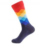 Mens Funky Colorful Patterned Dress Socks With Cool And Crazy Designs for sale