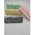 6.2CM Eco Glasses Foldable Spectacle Case Vogue Leisure Tile Effect Leather for sale
