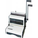 Double Loop Wire And Plastic Comb Plastic Press Punching Binding Machine for sale