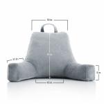 Heating Shredded Foam Reading Pillow , Electric Bed Rest Pillow With Arms