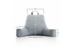 China Heating Shredded Foam Reading Pillow , Electric Bed Rest Pillow With Arms supplier