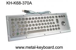 China Vandal Resistant Industrial Computer Keyboard with trackball , water resistant keyboard Metal supplier