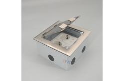 China Office Room Flip Lid Under Floor Socket With Bottom Case supplier