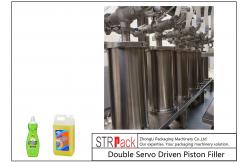 China Liquid Cleaner Linear 6 Heads Paste Filling Machine Double Servo Driven supplier