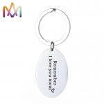 Lead Free Hypoallergenic 304 Stainless Steel Message Keychain for sale