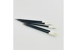 China Spiral Pointy Foam Tip Swabs Black For Printer Electronic Cleaning supplier