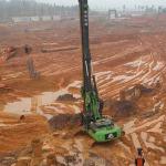 Small Bore Pile Rig Foundation Machine Excavator Chassis Drilling Attachment KR220C for sale