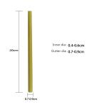 20cm Green Bamboo Fiber Straws Compostable Straws Bulk For Milk Cold Drinks for sale