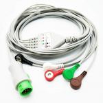 5 Leads Snap AHA ECG Cables And Leadwires TPU Mindray Datascope Compatible for sale