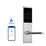 App Electronic Smart Door Lock Digital Password Home Lock Silver for sale