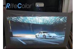 China Transparent Adhesive Holographic Rear Projection Film for Glass and Acrylic supplier