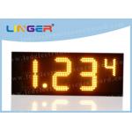 Amber Single Color Digital Gas Price Signs With IR Remote 100000 Hours for sale